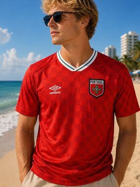 Umbro Portugal Red Soccer Jersey